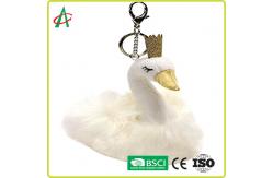 China CPSIA Stuffed Swan Princess Flash Key Chain For Girls supplier
