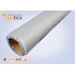 0.77mm PU Coated Fire Curtains Fabric Expansion Joint Cloth / Fiberglass Fabric Roll for sale