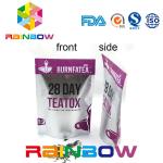 Reclosable Bulk Plastic Pouches Packaging For Tea Box With Zipper And Bottom Gusset for sale