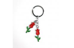China Customized Rose Keychain for Promotion with Deep and Strong Connection supplier
