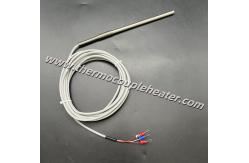 China RTD Temperature Sensor PT100 Probe SS316 Sheath With Silicone Cable supplier