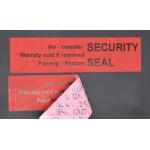 Red 56um 1mil Matte Non Transfer Tamper Evident Label For VOID