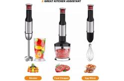 China Kitchen Handheld Immersion Blender 4 In 1 Stepless Speeds supplier