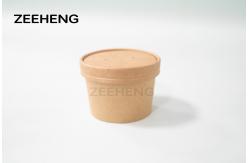 China Kraft Paper Microwavable Soup Cup 8oz With Lid supplier
