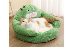 China Large Cat Bed Cave With Removable Washable Cushioned Pillow supplier