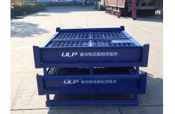 China Custom Folding Steel Stillage Cage With Latch Lock For Secure Storage supplier