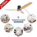 Modern Design Wooden Blades DC Ceiling Fan with Reversible Function and Remote Control