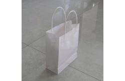 China Recyclable White Custom Paper Bags 150 Gram Kraft Paper Offset Printing supplier