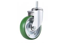 China Industrial Steel Caster Wheels Heavy Duty Polyurethane Casters Shock Absorbing supplier