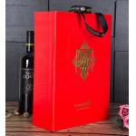 Recycled Wine Bottles Cardboard Paper Boxes With Handles for sale
