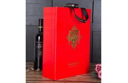 China Recycled Wine Bottles Cardboard Paper Boxes With Handles supplier