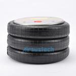 Contitech FT 530-30 Industrial Air Springs 3/4 NPT Gas Filled Triple Convoluted Bags for sale