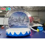 0.6mm PVC Inflatable Yard Decorations Christmas Background Wall Human Snow Globe Photo Booth for sale