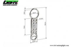 China Double Jaw 8 Padlocks Aluminum Hasp Lockout 149mm Length supplier
