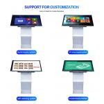 Qtenboard 43 49 55 Inch Indoor Vertical Android Advertising Video Display Portable Folding Payment Self Service Kiosk with Favorable Discount for sale
