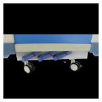 Multi Function Manual Hospital Beds 3 Cranks Steel 215*105*46