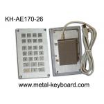 USB or PS/2 Interface Industrial Metal Keypad , 26 Keys Numeric Keypad for sale