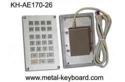 China USB or PS/2 Interface Industrial Metal Keypad , 26 Keys Numeric Keypad supplier