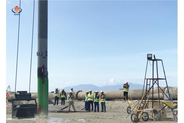 High Power Vibroflotation Compaction Vibroflot Machine Sand Soil Improvement