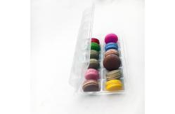 China Clear 12 Pack Collapsible Macaron Tray Clam Shell Reusable supplier