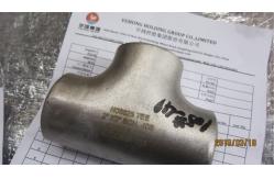 China ASTM A234 Reduce Tee Butt Weld Fittings , sch10s butt weld connection supplier