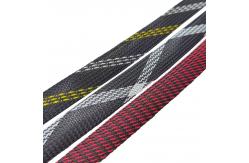 China Snake Mesh Sleeve PET Monofilament Expandable Braided Sleeve For Wire Harness supplier