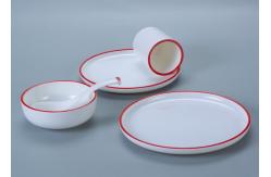 China Unbreakable 4pc Food Grade 100% Melamine Dinnerware Set supplier