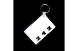China Double Sided Sublimation MOM DAD LOVE Key Rings Blank supplier