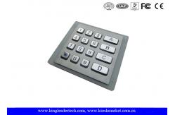 China Illuminated Metal Keyboard With 16 Numbers IP65 Waterproof Keys supplier
