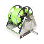 China Slip Ring Fiber Optical  Hand Crank Cable Reel 200mts Hand Crank Water Hose Reel for sale