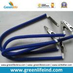 Security Elastic Napkin Coil Tether Holder Blue Spring Clips for sale
