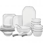 Color Printed Porcelain Dinner Plate Set For Restaurant Wedding for sale