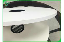 China 22mm - 53mm 28gsm Width White Kraft Paper Roll For Straw Wrapping supplier