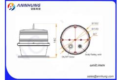 China PC Housing Solar Powered Marine Lantern LED 1-3NM With IALA Standard supplier