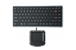 China Compact Ruggedized Keyboard IP65 Sealed Touchpad With 2 Mouse Buttons Backlight Chiclet Keyboard supplier