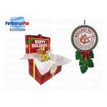 Seasonal Custom Cardboard POP Displays 3D Ribbon On Top For Draft Beer Drinks for sale