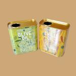 1 Liter 5 Liter Peanut Oil Tin Can Container 1 Gallon Edible Olive Oil Metal Tin Box for sale