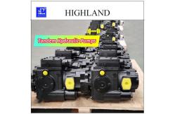 China Variable Displacement Axial Piston Tandem Hydraulic Pumps 110cc/R+110cc/R supplier