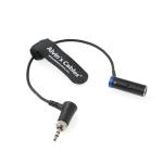 Mini XLR 3 Pin Male To Right Angle 3.5mm Screw TRS Audio Cable For Canon-EOS-C70 for sale