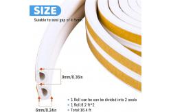 China Neoprene Foam Tape Door Insulation 1 4 Inch Thick Foam Weather Stripping supplier
