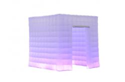 China 2 Doors White Inflatable Photo Booth With Led supplier