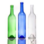 Recycled Bordeaux 750ml Amber Green  Glass Wine Bottle With Lids for sale