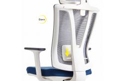 China Adjustable White Mesh Office Chair High Back Multi Position supplier