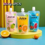 Custom Liquid Juice Packaging Stand Up Spout Pouches Doypack Bags for sale