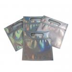 Holographic Laser Cosmetic Packaging Bag CMYK  Handle for sale