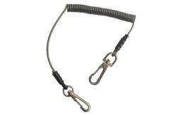 China TPU Stainless Steel Coiled Tool Lanyard Extend 3M High Security Rod Leash supplier