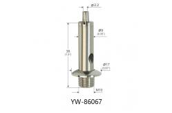 China Self Locking Electroplated Nickel Adjustable Wire Rope Cable Gripper M10 Thread YW86067 supplier
