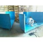 Half Transparent FRP Hand Lay Up Fiberglass Fish Tank For Aquarium Exhibition