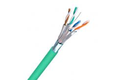 China Green LSZH Jacketed FFTP CAT6A Cable 23AWG For Dedicated To Data Centers supplier
