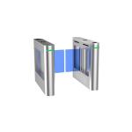 Quick Pass Swing Barrier Gate Acrylic Glass Arm Barcode Access Control With BLDC Motor for sale